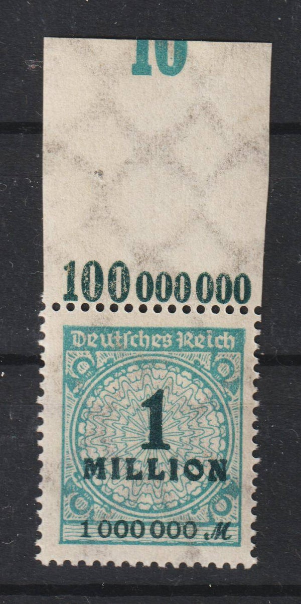 MiNr. 314 postfrisch **, unterer Reihenzähler im Oberrand