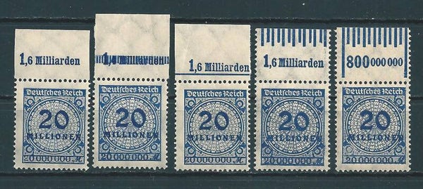 MiNr. 319 P/W Oberrand postfrisch
