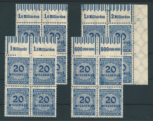 MiNr. 319 ** Oberrand Kombinationen