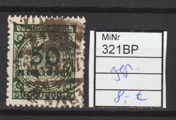 MiNr. 321 B gestempelt, geprüft