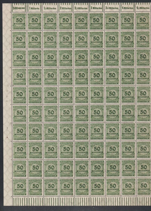 MiNr. 321 W postfrischer ** Bogen