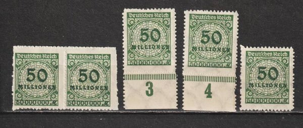 MiNr. 321 B HT, PE 1-3 postfrisch **