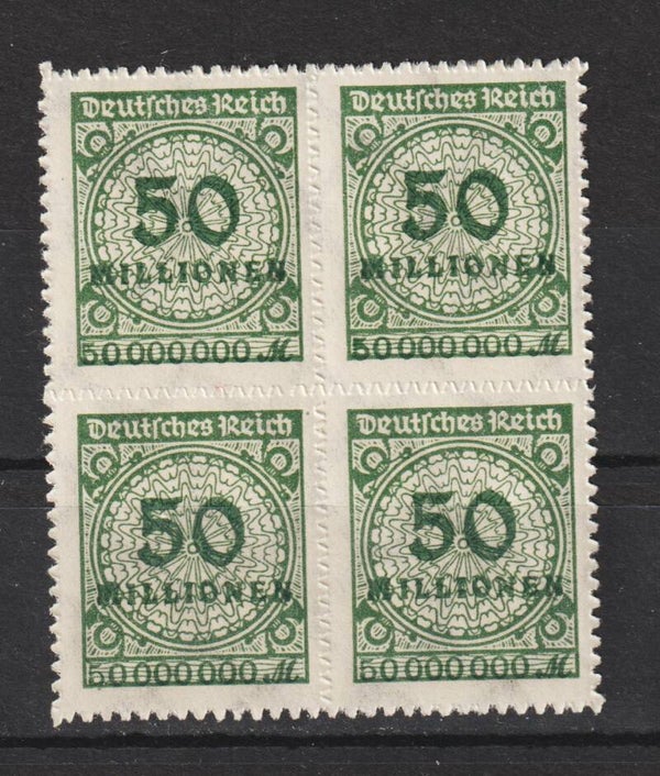 MiNr. 321 B postfrischer ** Viererblock