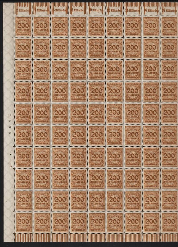 MiNr. 323 W postfrischer ** Ober-Bogen