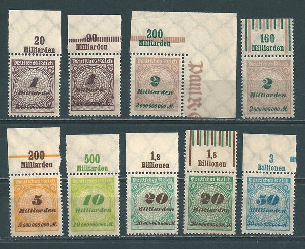MiNr. 325-330 Oberrand ** (0314)