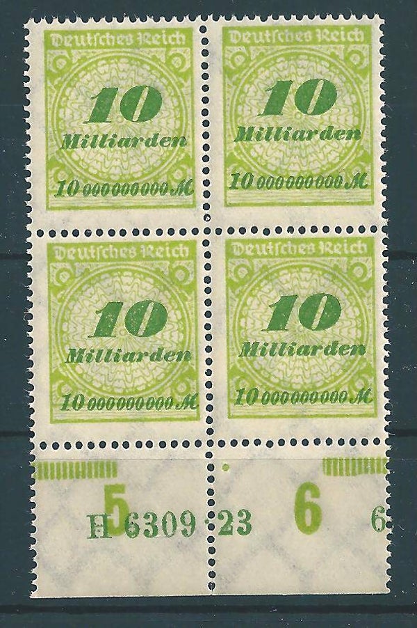 MiNr. 328 HAN H 6309.23 postfrisch **, Formnummer 6
