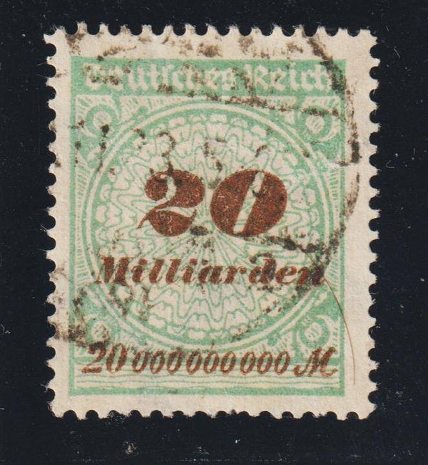MiNr. 329 W gestempelt, geprüft