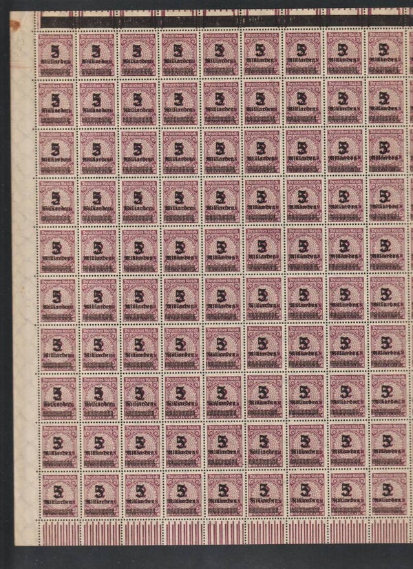 MiNr. 332 postfrischer Bogen, OPD Frankfurt