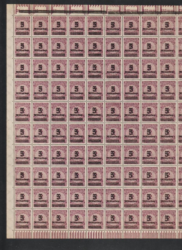 MiNr. 332 postfrischer Bogen, OPD München