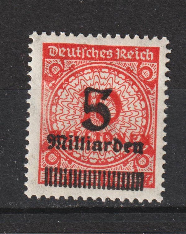 MiNr. 334 postfrisch, Abart: Fahne der 5 ausgebrochen