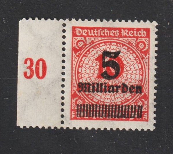 MiNr. 334 dgz postfrisch, Plattenfehler