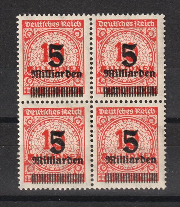 MiNr. 334 postfrischer Viererblock (0327)