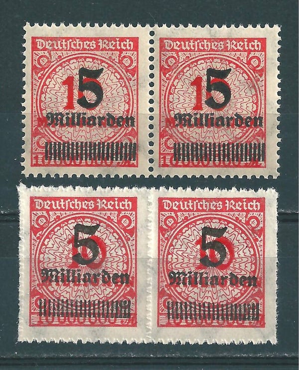 MiNr. 334 A/B HT postfrisch **
