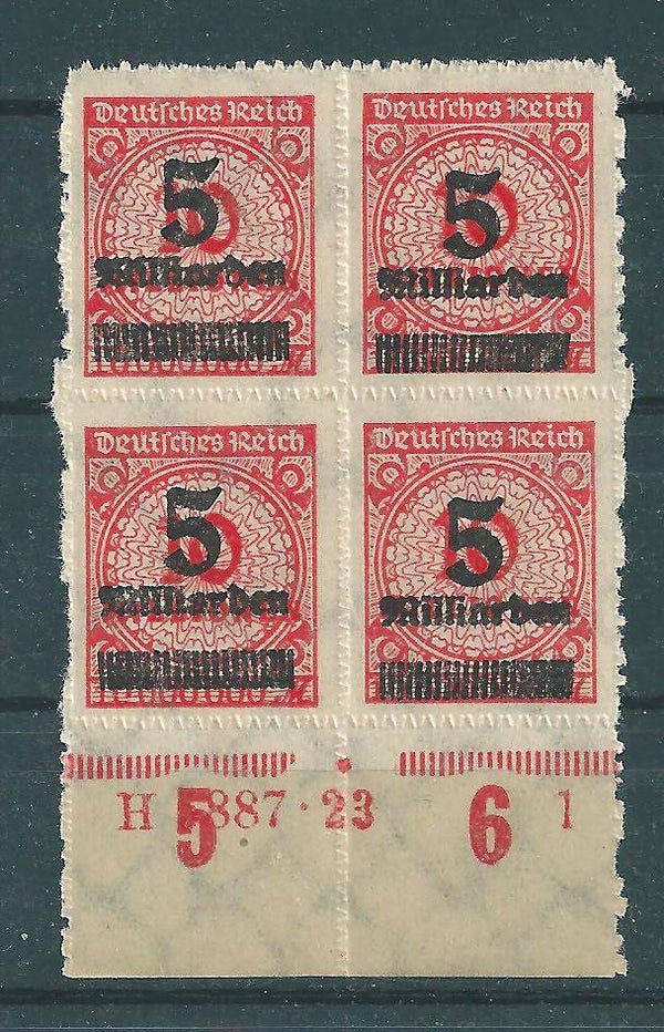 MiNr. 334 B HAN H 5888.23 ** Formnummer 1, geprüft