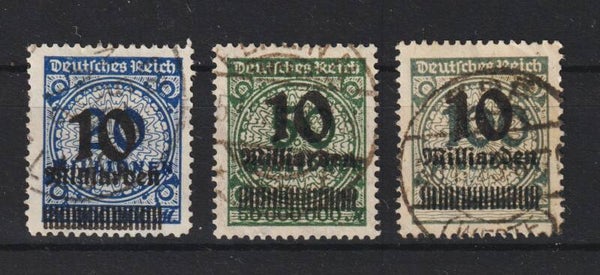 MiNr. 335-337 A gestempelt