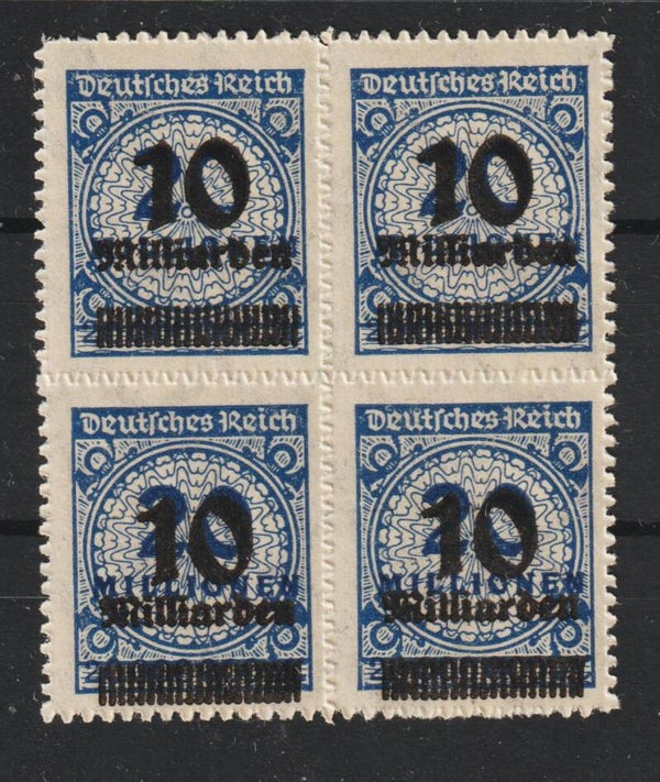 MiNr. 335 B postfrischer ** Viererblock