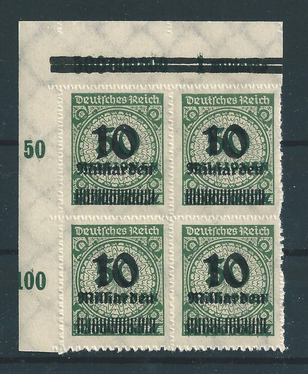 MiNr. 336 B ** Oberrand Bogenecke OPD München, Plattenfehler