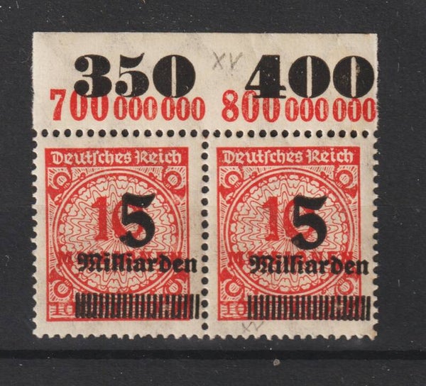 MiNr. 334 postfrisch ** Oberrand  OPD Stettin