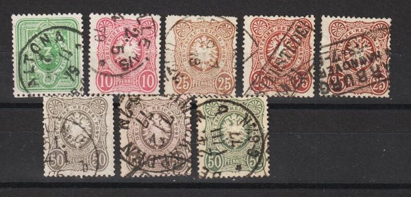 MiNr. 31, 33, 35, 36 gestempelt, verschiedene Farben