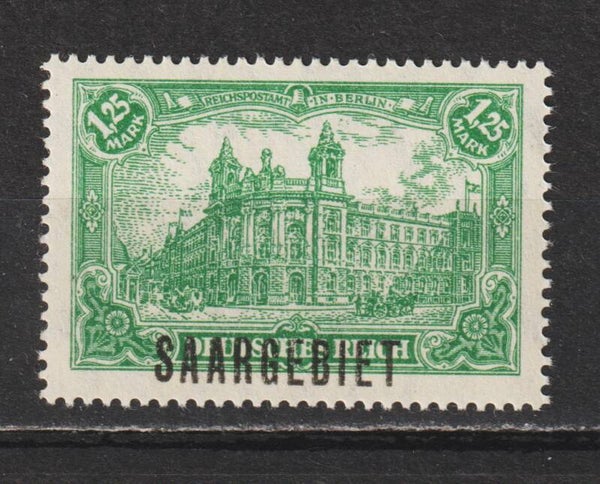 Saar MiNr. 41 postfrisch **, Aufdruck Abklatsch