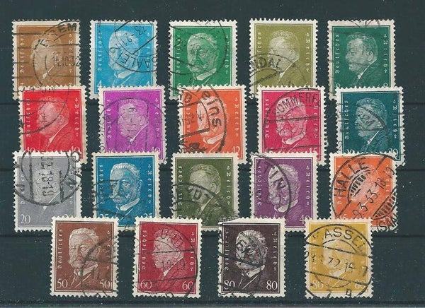 MiNr. 410/22 + 435/7 + 454 + 465/6 gestempelt (0197)