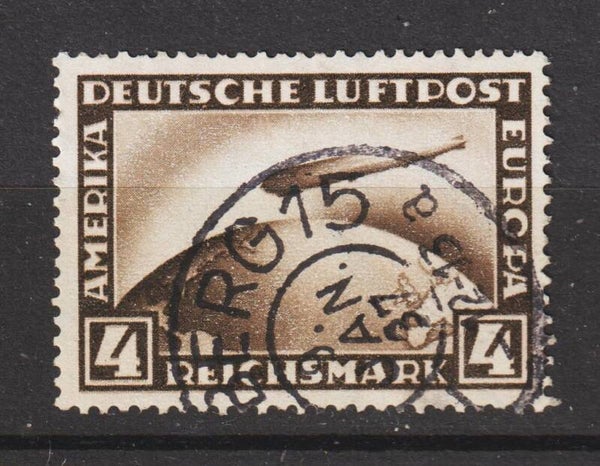 Zeppelin Fahrt 1928 MiNr. 424 gestempelt