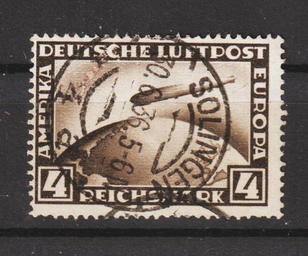 Zeppelin Fahrt 1928 MiNr. 424 gestempelt