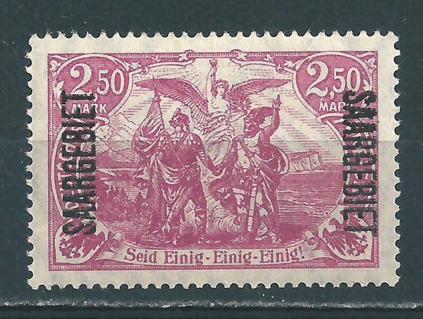 Saar MiNr. 43a postfrisch **