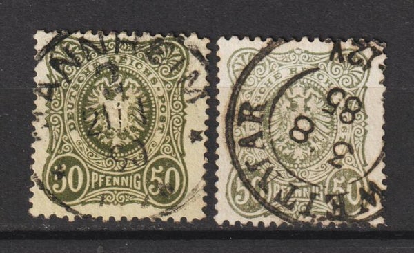 MiNr. 44 a, b gestempelt