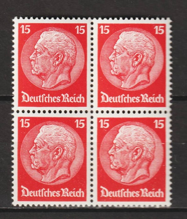 MiNr. 470 postfrisch ** Viererblock