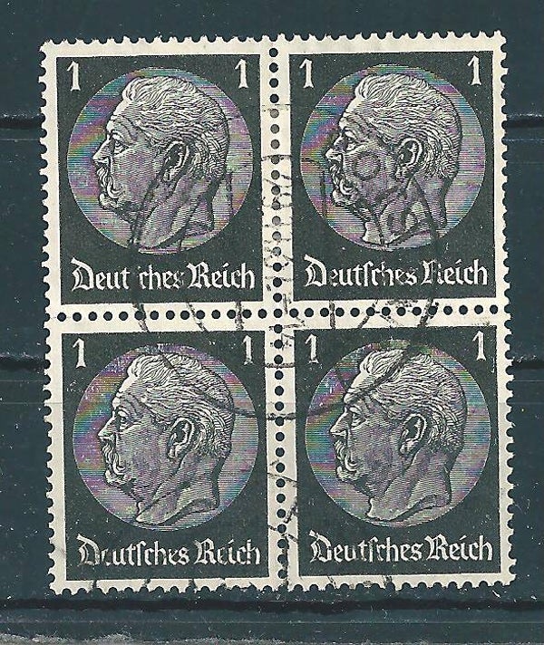 MiNr. 512 gestempelter Viererblock