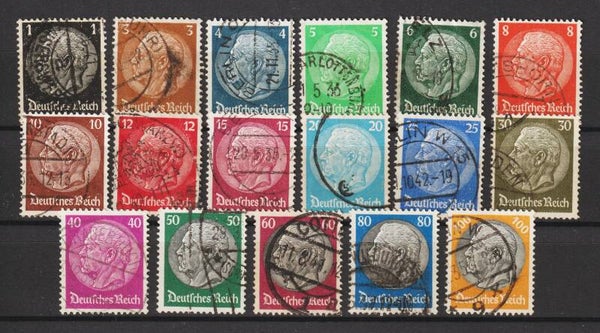 MiNr. 512-528 gestempelt