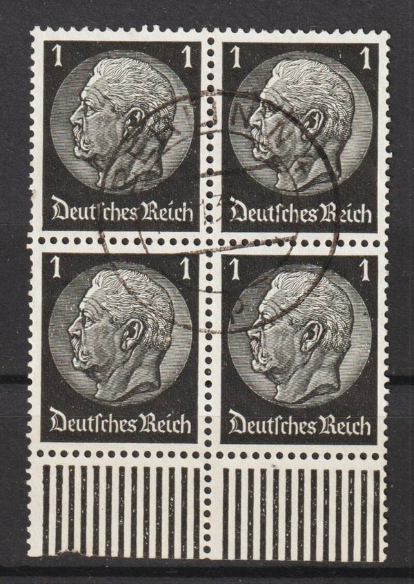 MiNr. 512 gestempelter Viererblock
