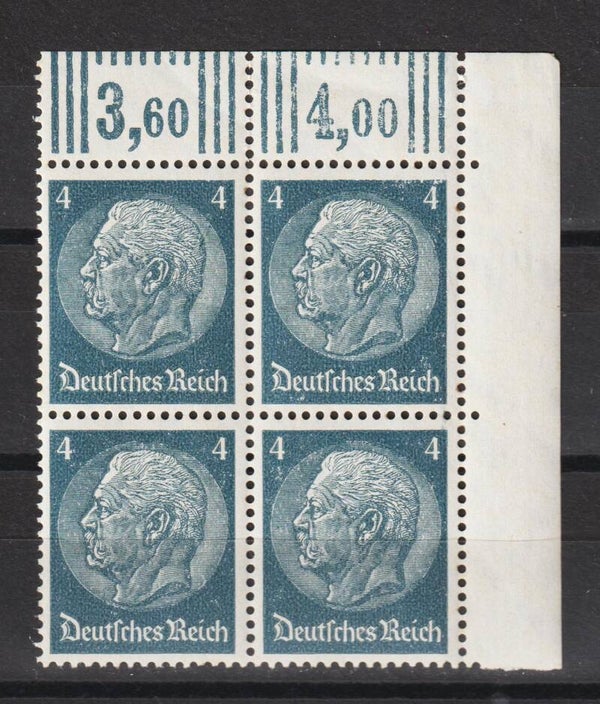 MiNr. 514 postfrische Oberrand Bogenecke