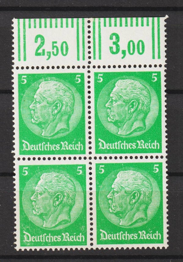 MiNr. 515 postfrisch ** Oberrand Viererblock
