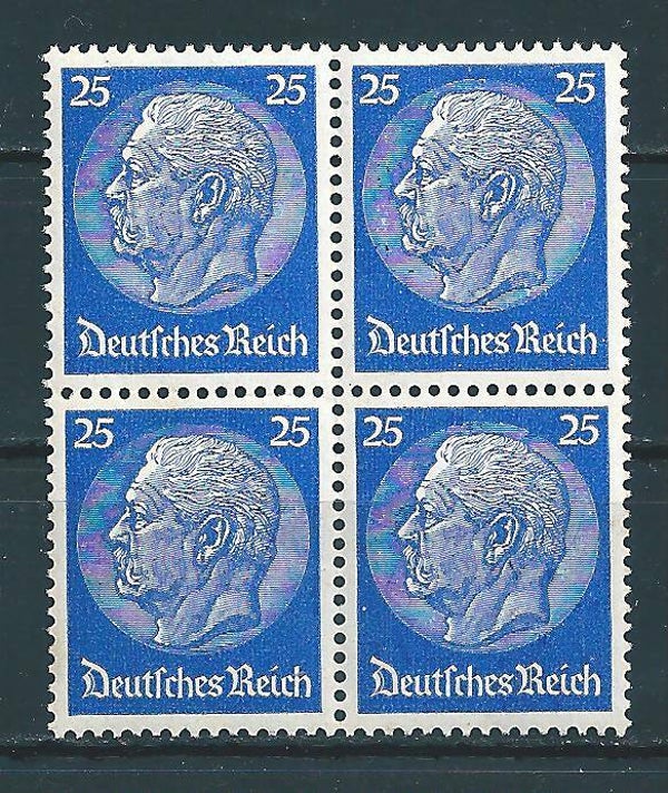 MiNr. 522 postfrisch ** Viererblock
