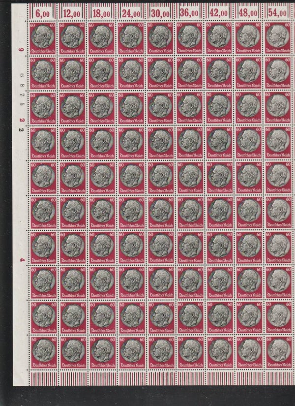 MiNr. 526 postfrischer ** Bogen