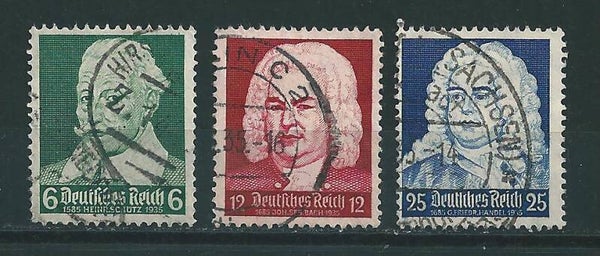 MiNr. 573-575 gestempelt
