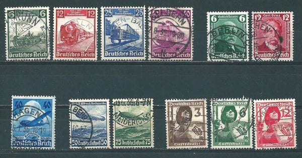 MiNr. 580-583, 603, 604-605, 606-607, 643-645 gestempelt