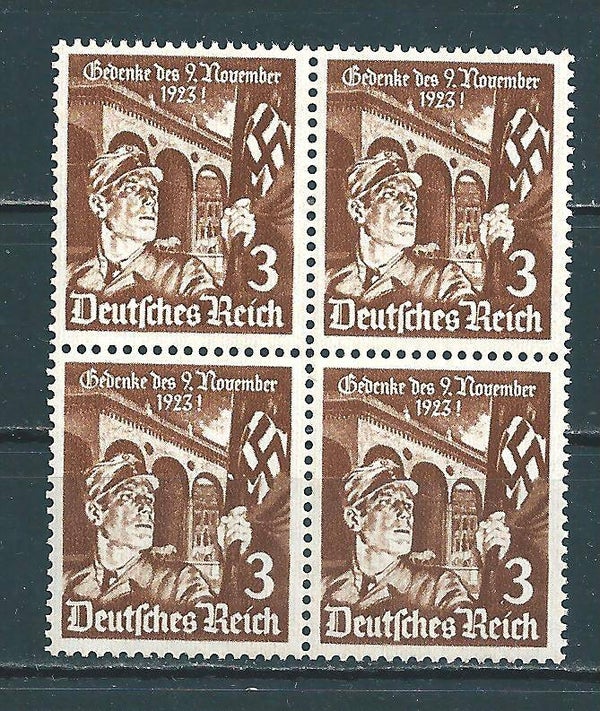 MiNr. 598 postfrischer ** Viererblock