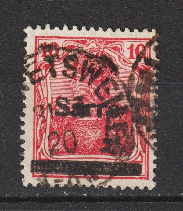 Saar MiNr. 6 Vollstempel
