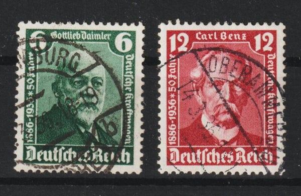 MiNr. 604, 605 gestempelt