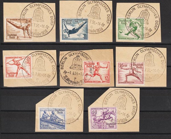 MiNr. 609-616 Briefstücke  (05)