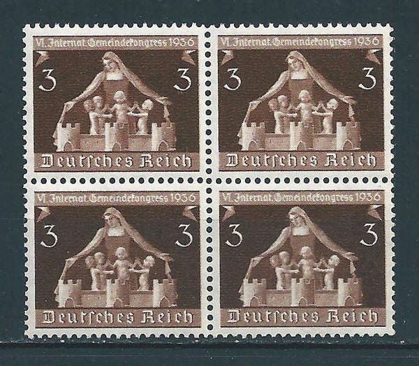 MiNr. 617 postfrisch ** Viererblock