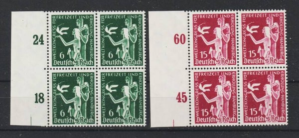 MiNr. 622-623 postfrisch ** Viererblock