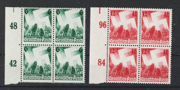 MiNr. 632-633 postfrisch ** Viererblock