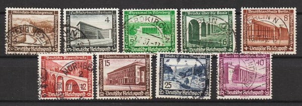 MiNr. 634-642 gestempelt