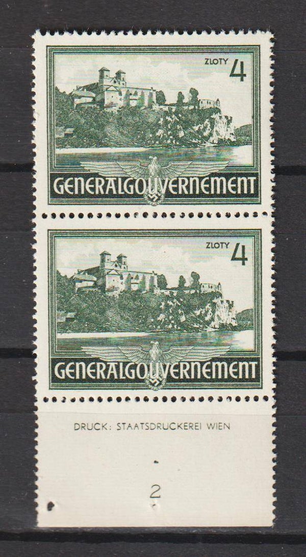 Generalgouvernement MiNr. 64 postfrisch **  DZ / FN2