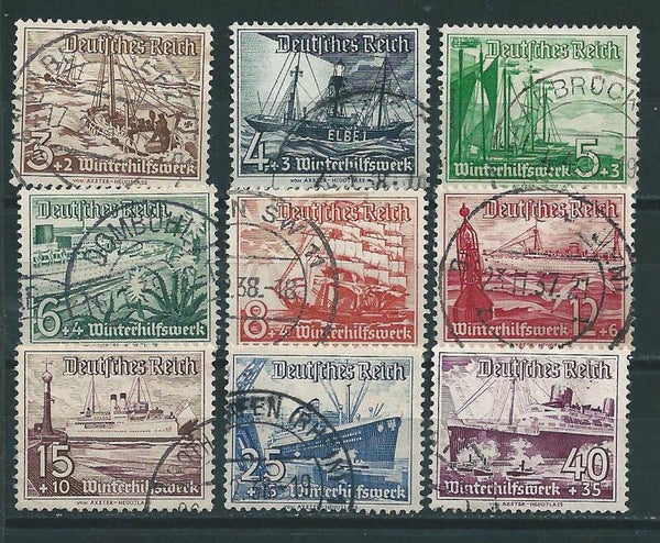 MiNr. 651-659 gestempelt