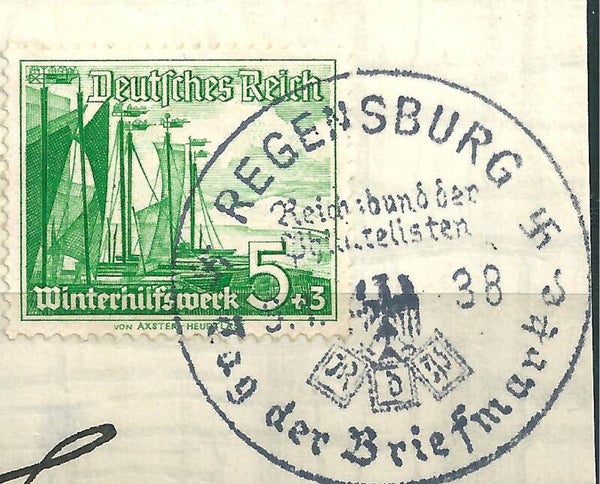 MiNr. 653  Briefstück